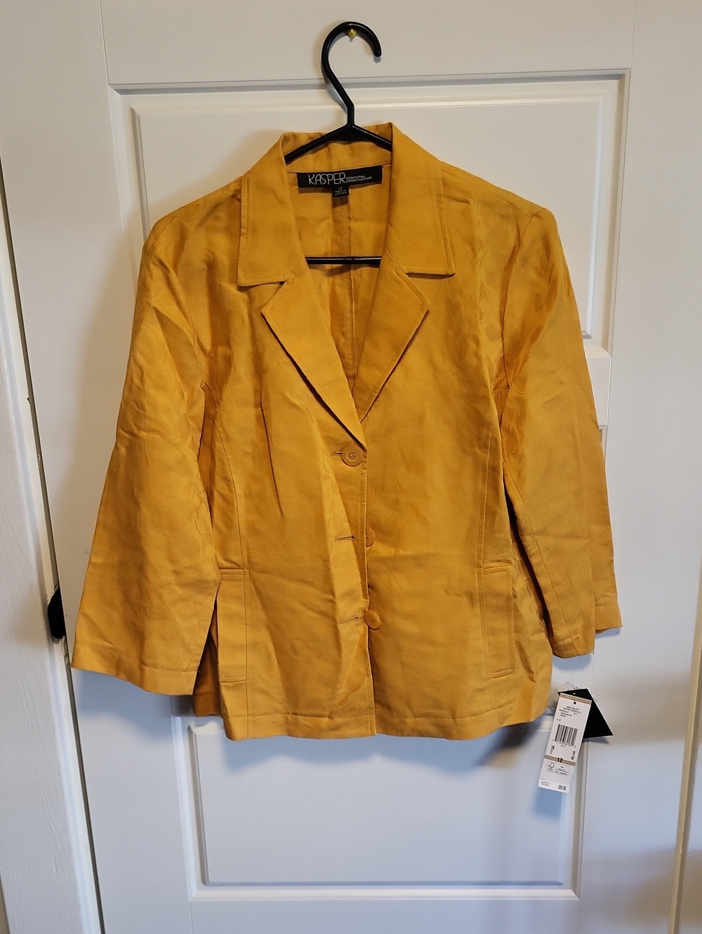 Kasper Women's Mustard Yellow Blazer Jacket